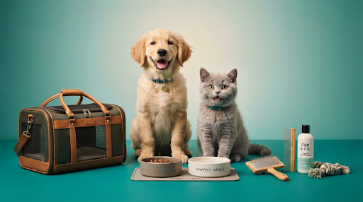 Kucing dan anjing sehat